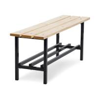 B&aelig;nk Fritst&aring;ende med skohylde 1100mm Fyr