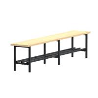 B&aelig;nk Fritst&aring;ende med skohylde 2000mm Ask Laminat