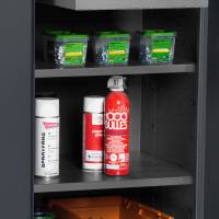 Hylde til ErgoDouble v&aelig;rkt&oslash;jsskab, RAL7004