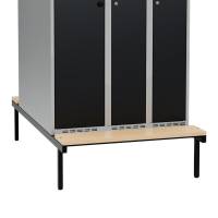 Siddeb&aelig;nk birk, dobbel 1000x1100mm