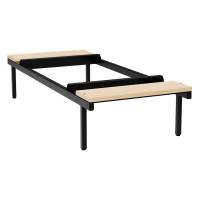 Siddeb&aelig;nk birk, dobbel 700x1100mm