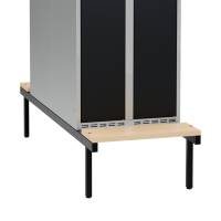 Siddeb&aelig;nk birk, dobbel 600x1100mm