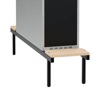 Siddeb&aelig;nk birk, dobbel 400x1100mm