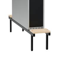 Siddeb&aelig;nk birk, dobbel 300x1100mm