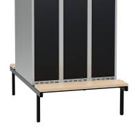 Siddeb&aelig;nk birk, dobbel 900x800mm