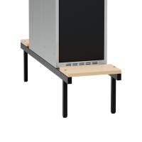 Siddeb&aelig;nk birk, dobbel 400x800mm