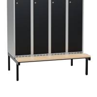 Siddeb&aelig;nk birk, enkel 1200x550mm