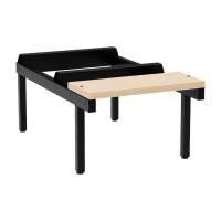 Siddeb&aelig;nk birk, enkel 500x550mm