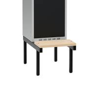 Siddeb&aelig;nk birk, enkel 400x400mm