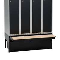 Understel med skuffe og siddeb&aelig;nk, 1200x550mm