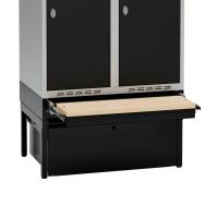 Understel med skuffe og siddeb&aelig;nk, 800x550mm