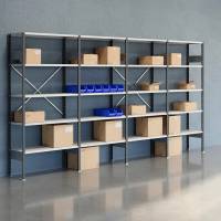 Lagerreol &Aring;ben V06 2100x4000x400  RAL 7035