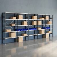 Lagerreol &Aring;ben V06 2100x5000x400  RAL 7035