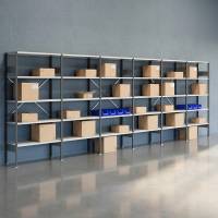 Lagerreol &Aring;ben V06 2100x6000x400  RAL 7035