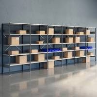 Lagerreol &Aring;ben V06 2100x6000x600  RAL 7035