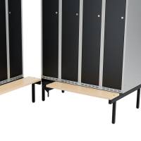 Siddeb&aelig;nk birk, hj&oslash;rne 1200x550mm