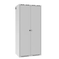 Garderobeskab POL, lige tag og gr&aring; d&oslash;re