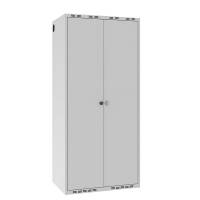 Garderobeskab POL, lige tag og gr&aring; d&oslash;re