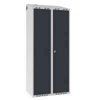 Garderobeskab POC, skr&aring;t tag og antracit d&oslash;re