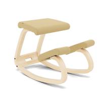 Variable kn&aelig;stol Sand/Lys ask