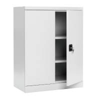 Kontorskab/Opbevaringskab i st&aring;l - SMK 1040x800x435 mm