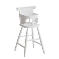 B&oslash;rnestol Enkel 3172, hvidbejdset massiv birk med b&oslash;jle, siddeh&oslash;jde 520mm