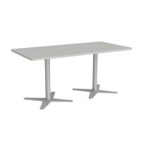 M&oslash;debord DNA, Lys gr&aring; 1600x800 mm rektangul&aelig;r, Alugr&aring;t understel