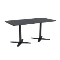 M&oslash;debord DNA, Antracit 1600x800 mm rektangul&aelig;r, Sort understel