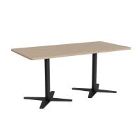 M&oslash;debord DNA, Lys eg 1600x800 mm rektangul&aelig;r, Sort understel