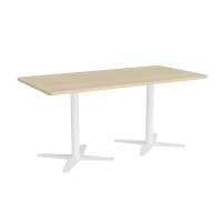 M&oslash;debord DNA, Birk 1600x800 mm rektangul&aelig;r, Hvidt understel