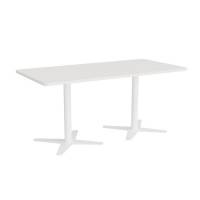 M&oslash;debord DNA, Hvid 1600x800 mm rektangul&aelig;r, Hvidt understel