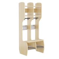 Garderobe M&aring;ns Hel 2 pladser, birk