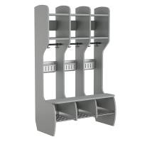 Garderobe M&aring;ns Hel 3 pladser, gr&aring;