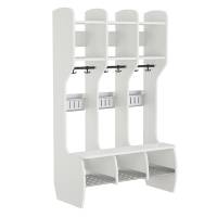 Garderobe M&aring;ns Hel 3 pladser, hvid