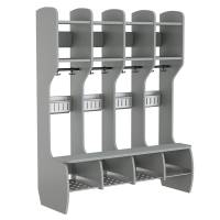 Garderobe M&aring;ns Hel 4 pladser, gr&aring;