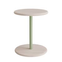 Taburet Donut 7301T, hvidpigmenteret ask, gr&oslash;nt understel