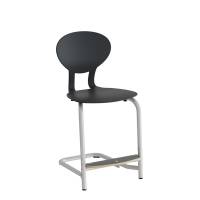 Stol Rocka 3073M 50H Sort / Alugr&aring; RAL9006