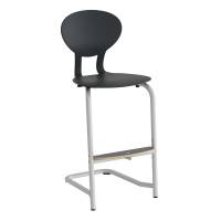 Stol Rocka 3073M 63H Sort / Alugr&aring; RAL9006