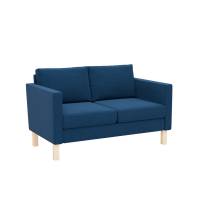 Stockholm 2-pers sofa med lige arml&aelig;n og ben i birketr&aelig;