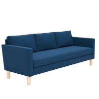 Stockholm daybed med lige arml&aelig;n og ben i birketr&aelig;