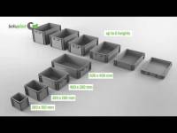 Eurokasse, plast 600x400x270 mm 32-pk.