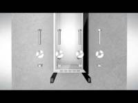 B&aelig;nkstel V&aelig;g til garderobeskab, 300x550mm