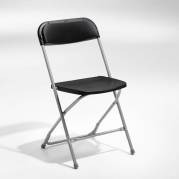 Klapstol Smart sort med alugr&aring; Klapstoleben