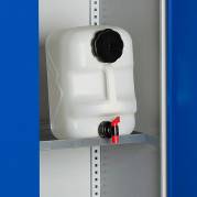 Hylde til SMV kemiskab/olieskab 1000x550mm, galvaniseret