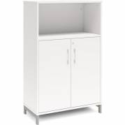 Kontorskab DNA, 800x1275 mm, Hvid/Alugr&aring; 3A4/2A4