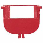 Plast skilleplade 34 mm R&oslash;d