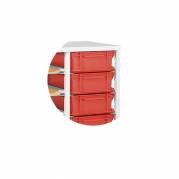 Plastkasse til bakke- og plastkassevogn 300x400x110 mm R&oslash;d