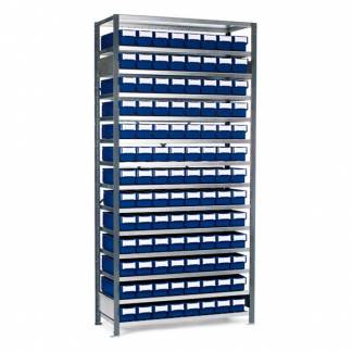 Lagerreol til sm&aring;dele V-06 Nr. 4 dybde 400 mm