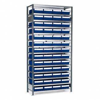 Lagerreol til sm&aring;dele V-06 Nr. 2 dybde 500 mm