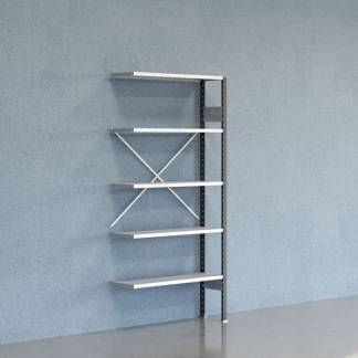 Lagerreol V06 F&oslash;lgesektion 2100x300 mm &Aring;ben / Galv